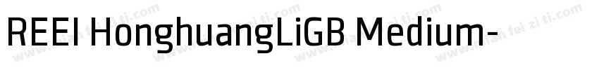 REEI HonghuangLiGB Medium字体转换